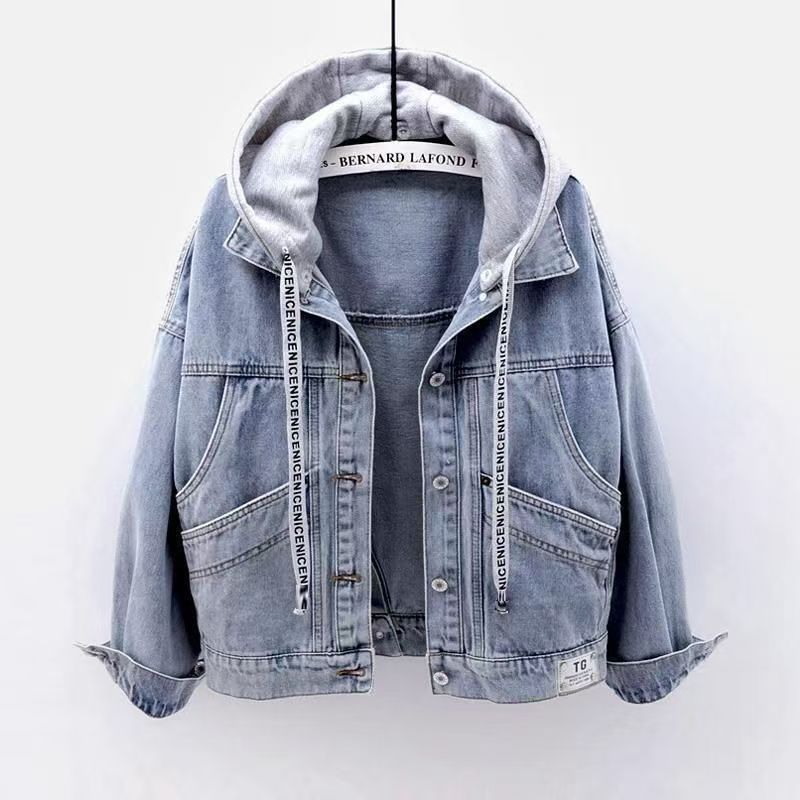 Valka Jeansjacke mit Kapuze