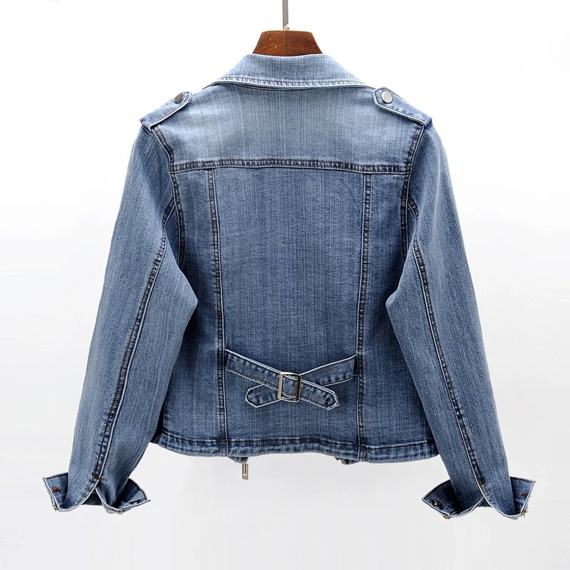Freya Denim-Reißverschlussjacke
