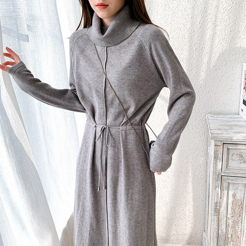 Zaria | Damen Strickkleid Mit Langen Ärmeln Gerade Passform