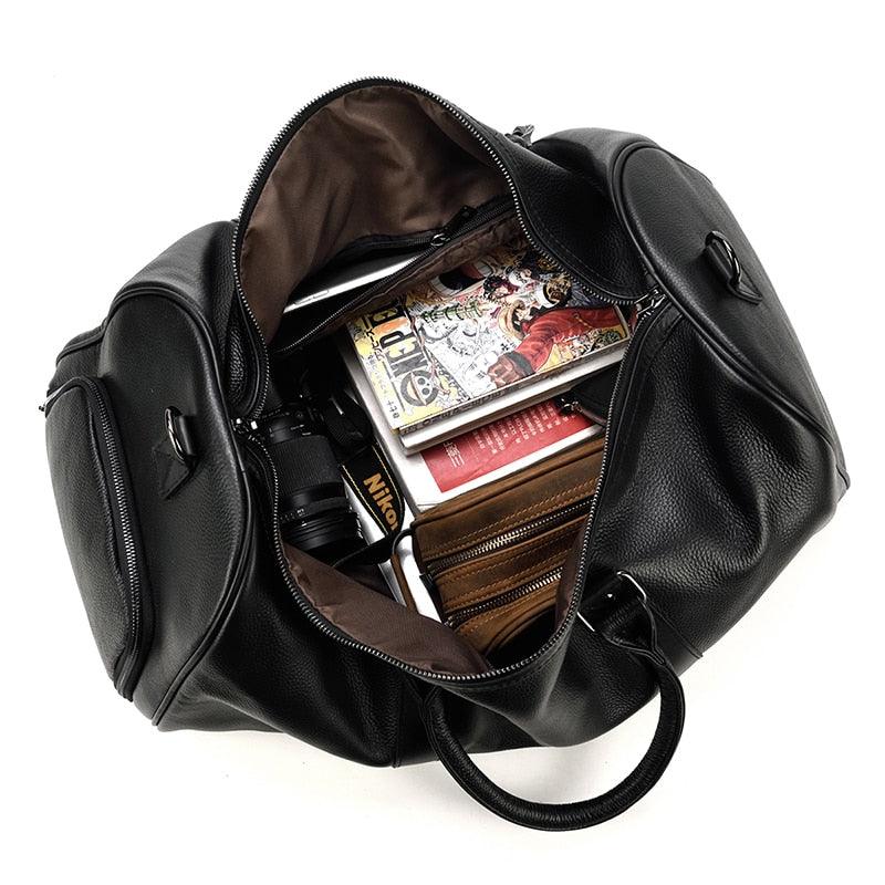 Saffron | Weekender-Tasche aus echtem Leder