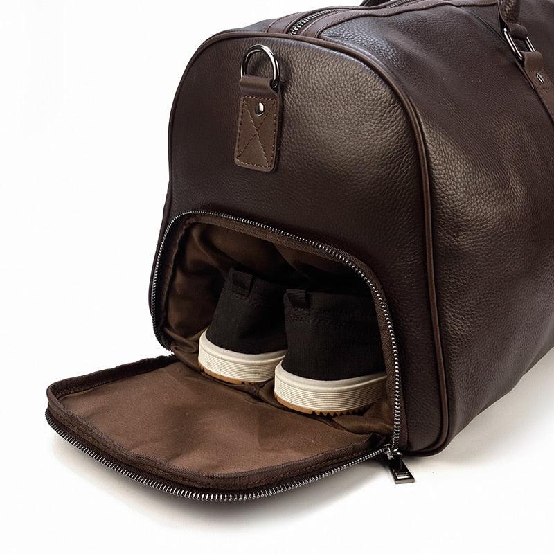 Saffron | Weekender-Tasche aus echtem Leder