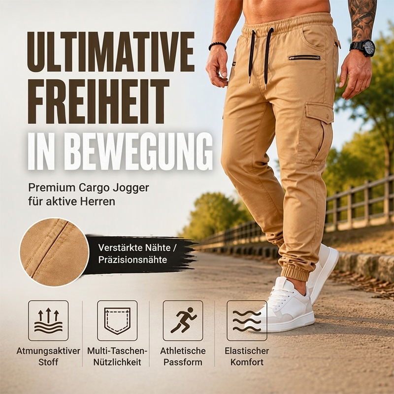 Lars | Herren Freizeit Schmalzulauf Cargohose - Stylisch und passend