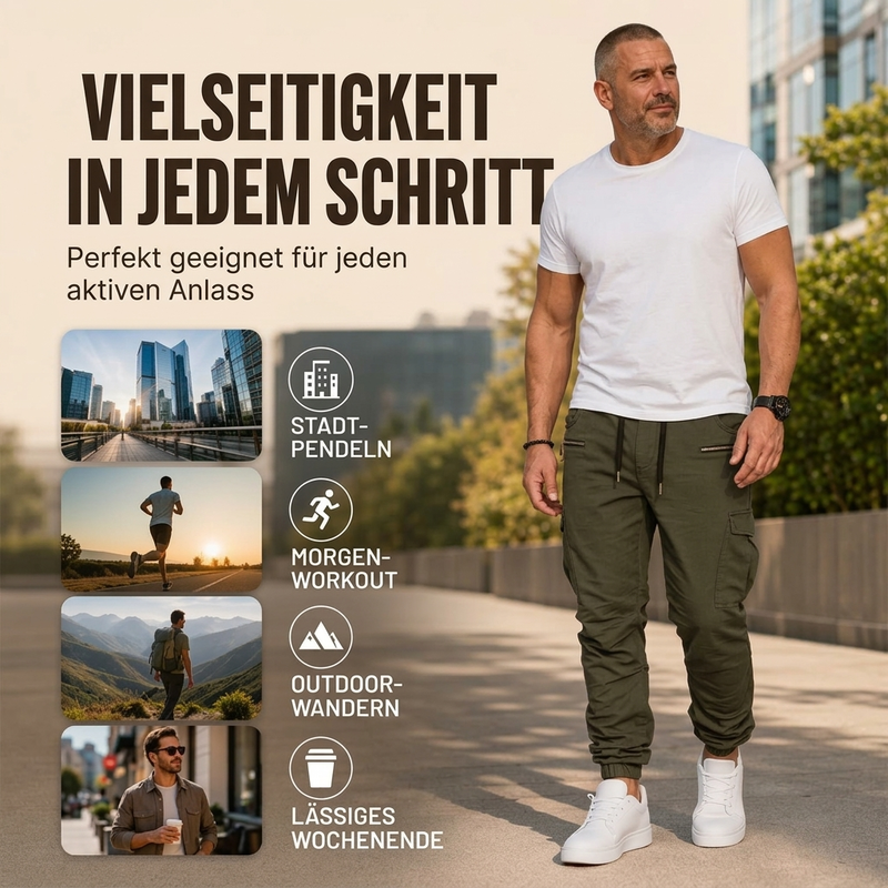 Lars | Herren Freizeit Schmalzulauf Cargohose - Stylisch und passend