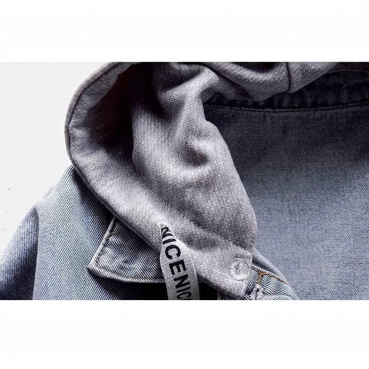 Valka Jeansjacke mit Kapuze