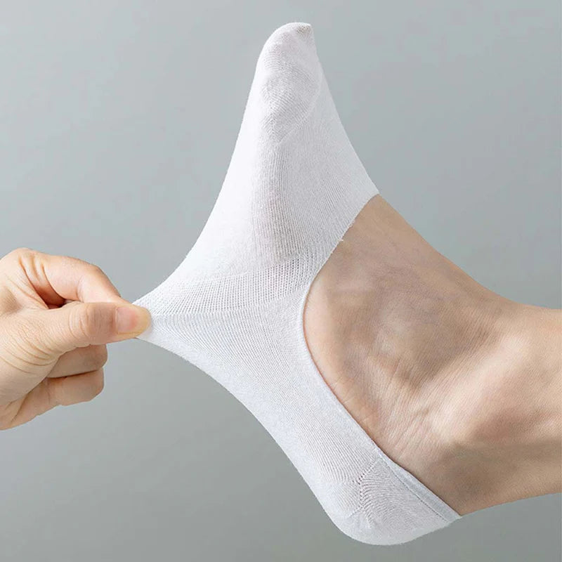 Invisible Cotton Anti-Slip Socks (3 Sizes)