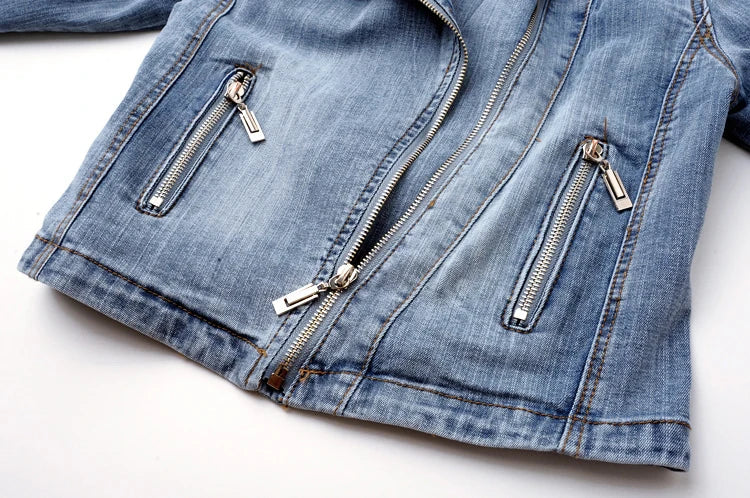Freya Denim-Reißverschlussjacke