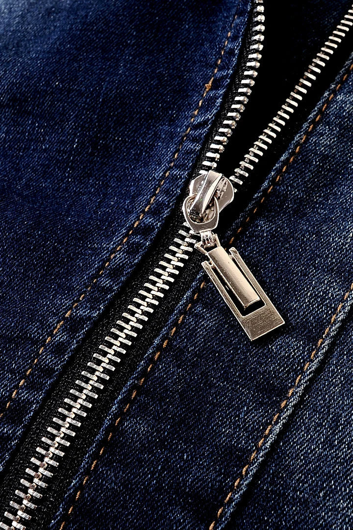 Freya Denim-Reißverschlussjacke