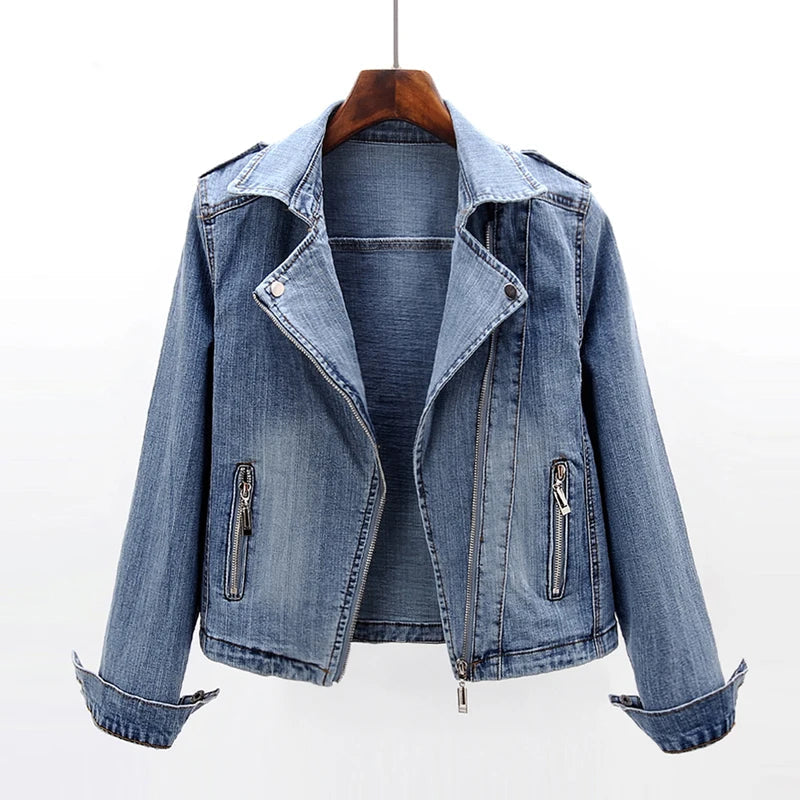 Freya Denim-Reißverschlussjacke