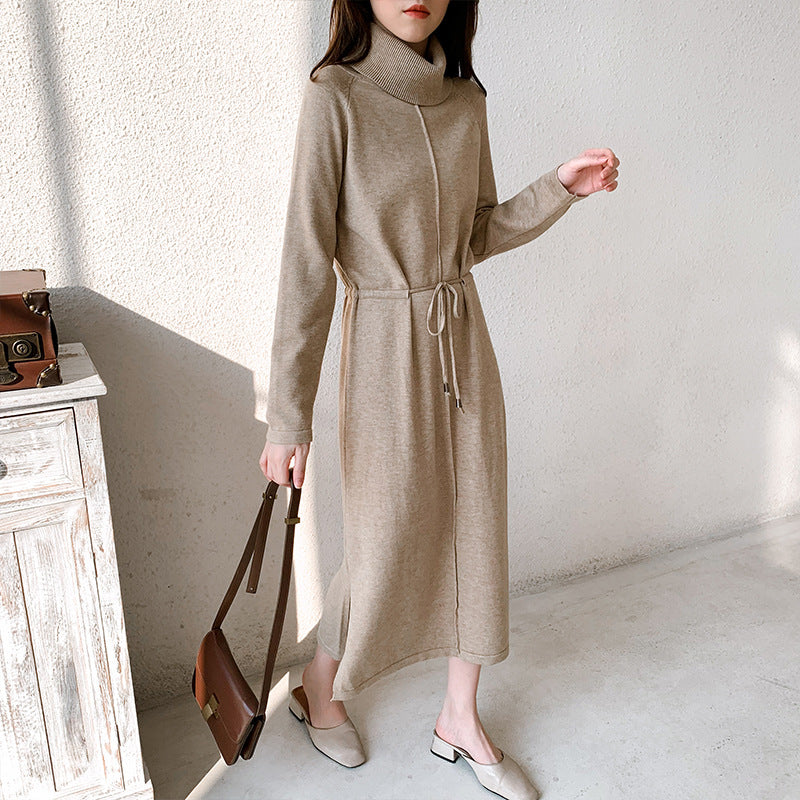 Zaria | Damen Strickkleid Mit Langen Ärmeln Gerade Passform