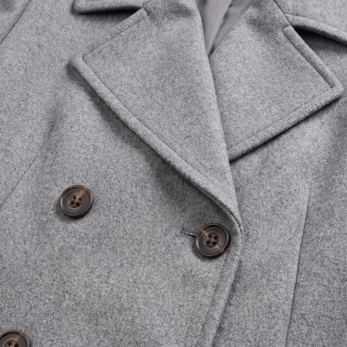 Meera | Women's Winter Coat Tailored Fit With Textured Collar